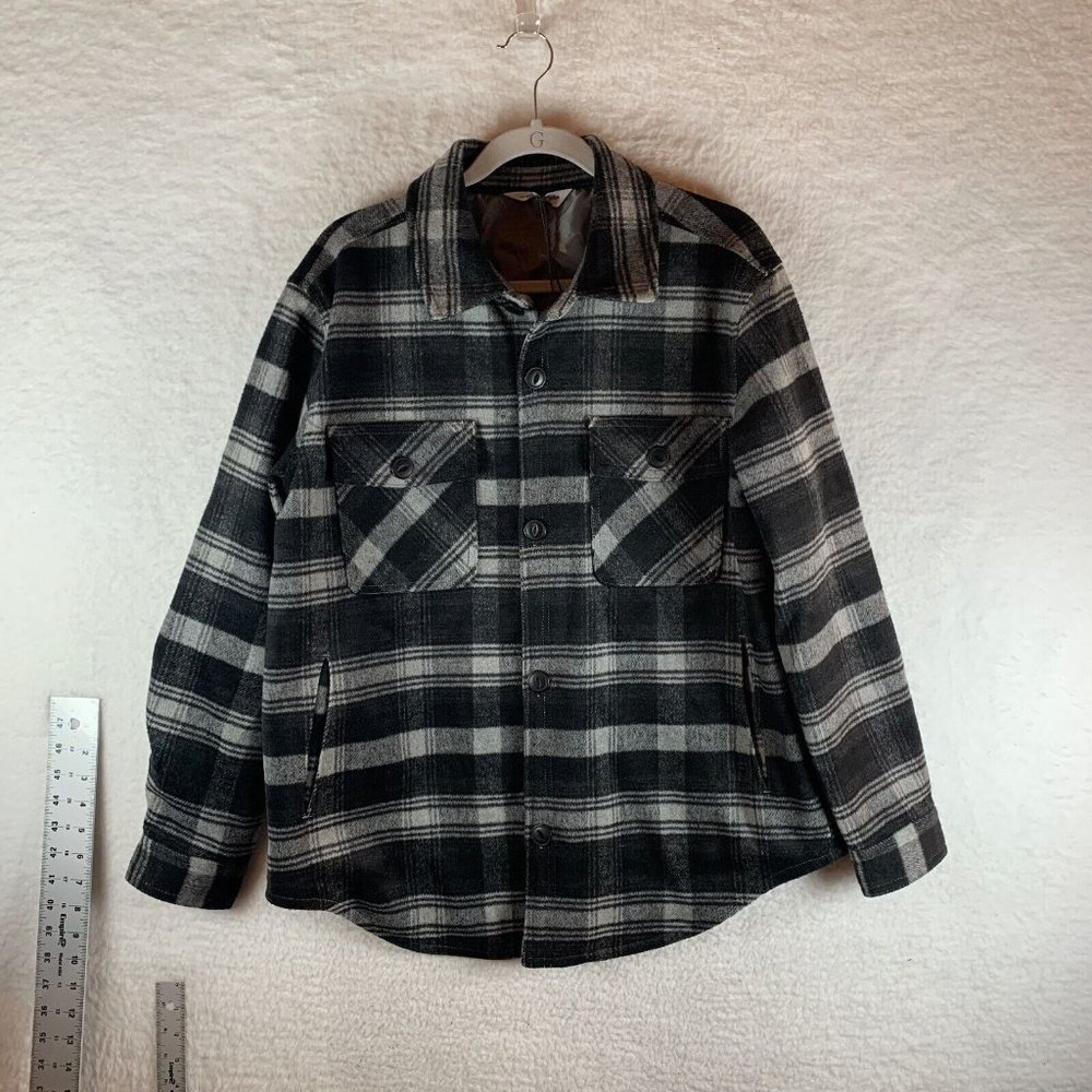 Alpine Design Shacket Women's‎ Large Plaid Wool Long Sleeve Shirt Jacket S8138